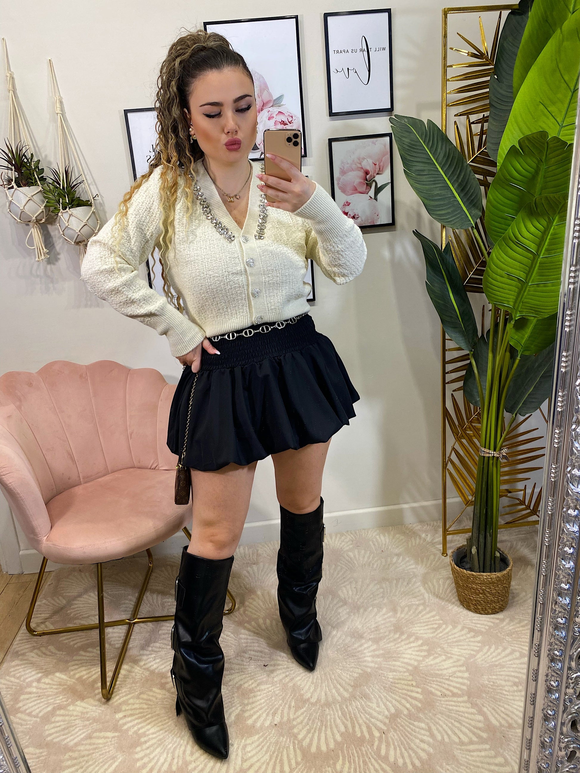 Maglioncino bianco con strass