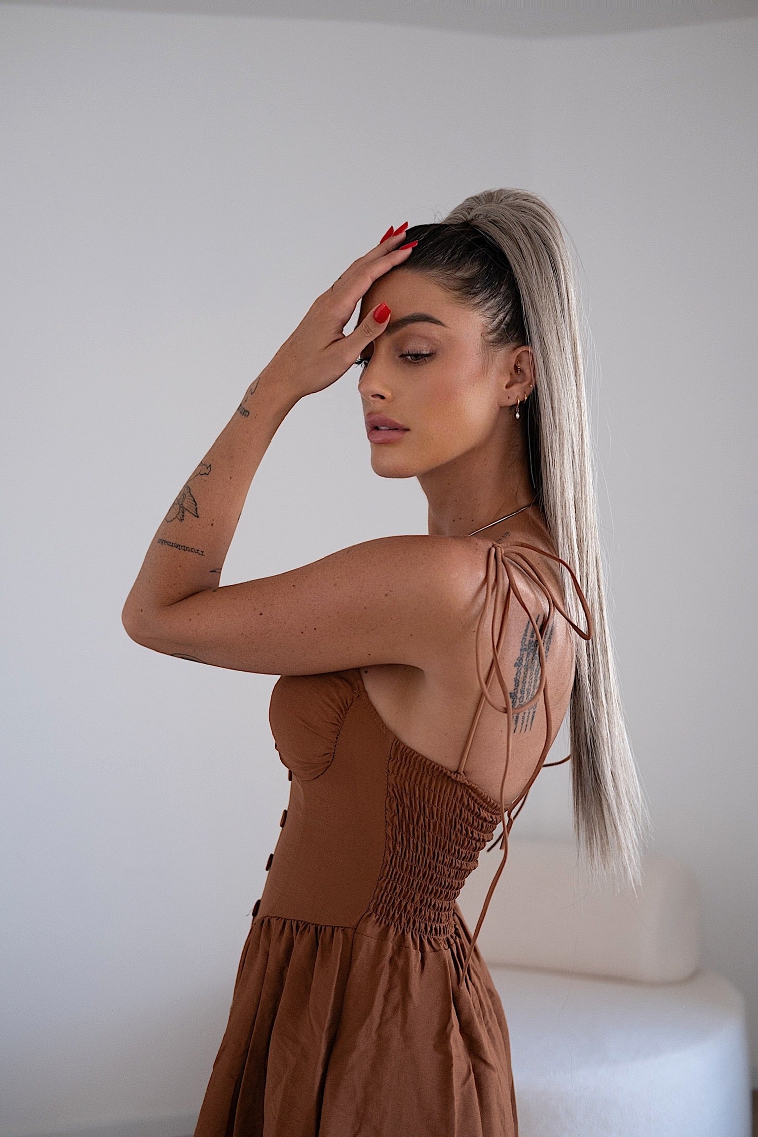 Coda liscia con Coulisse Baby Blonde