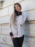Giacca Teddy soft nude