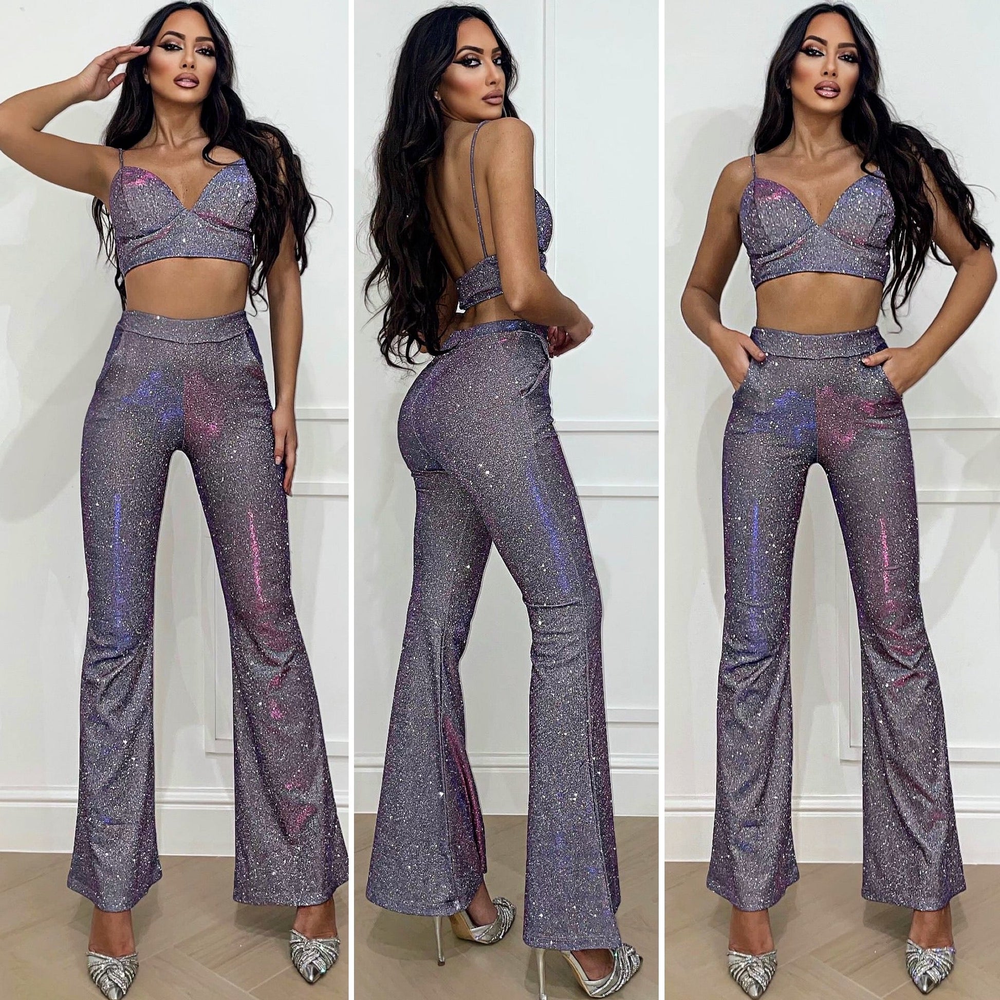 Completo elegant glitter purple