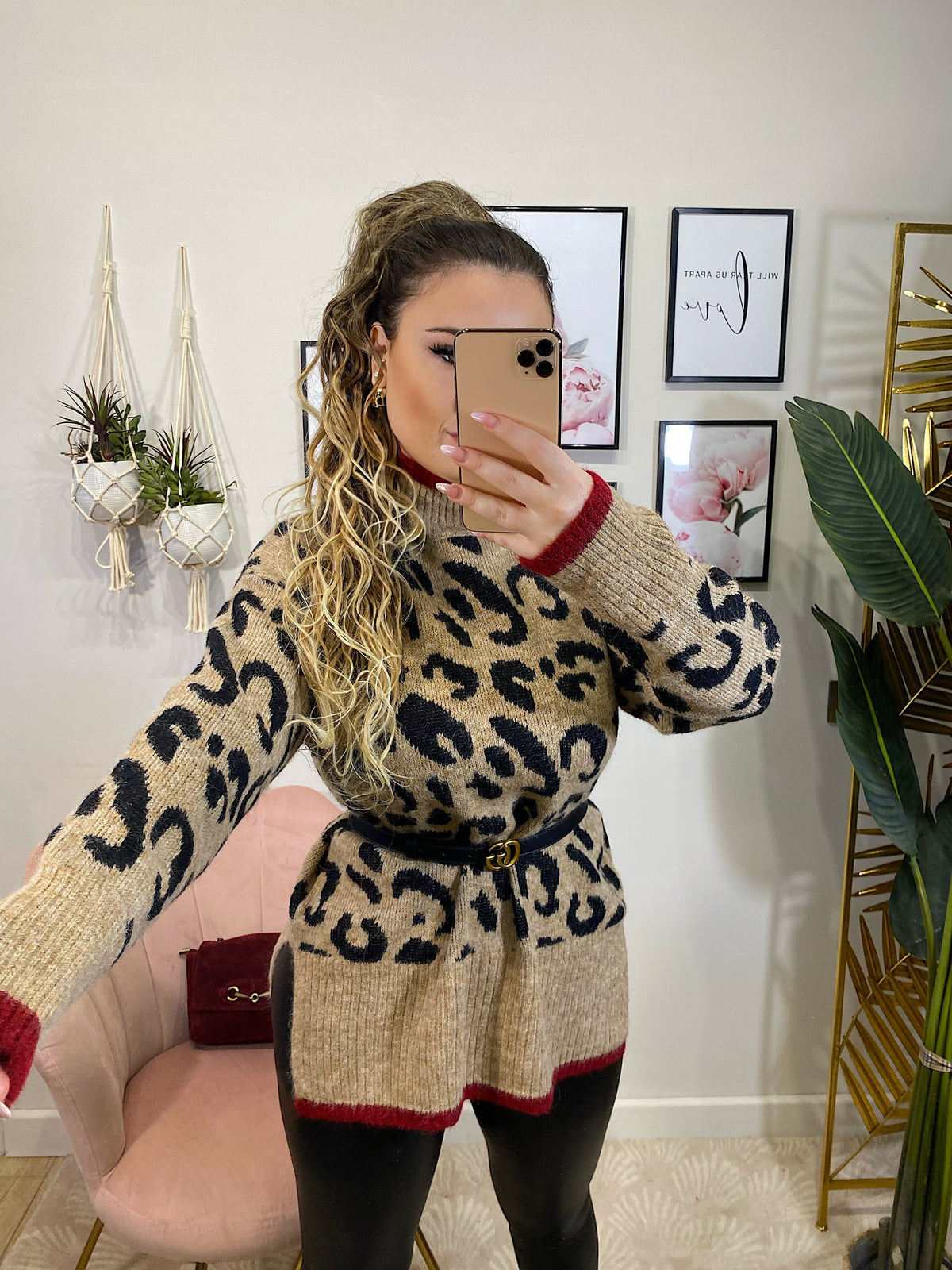 Maxi maglia animalier