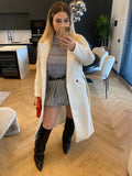 Cappotto lungo panna