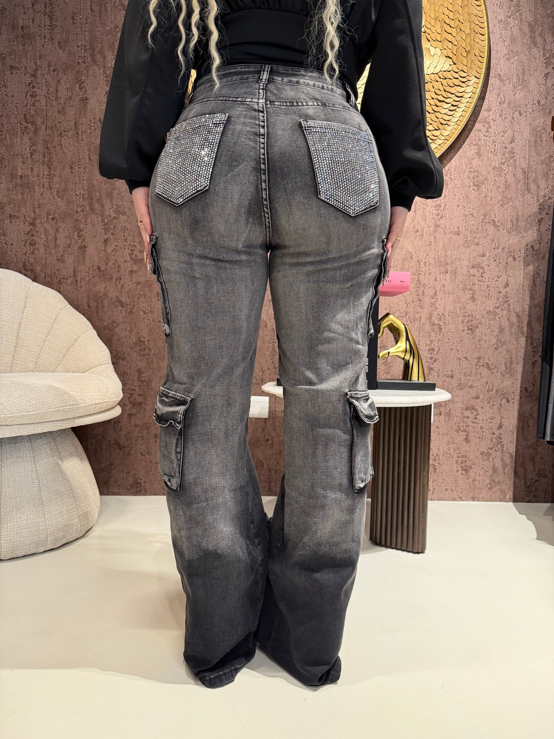 Dark Glam Cargo Jeans