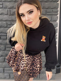 Felpa Teddy nero