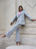 Completo gessato grigio