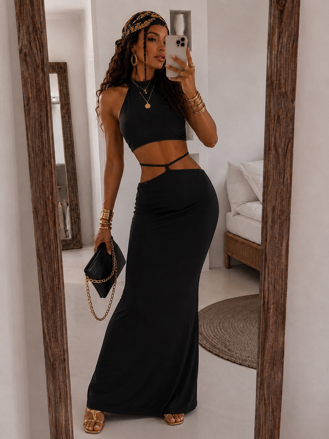 Completo Gonna e Top in Pizzo
