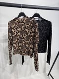Maglia con ricamo fiori