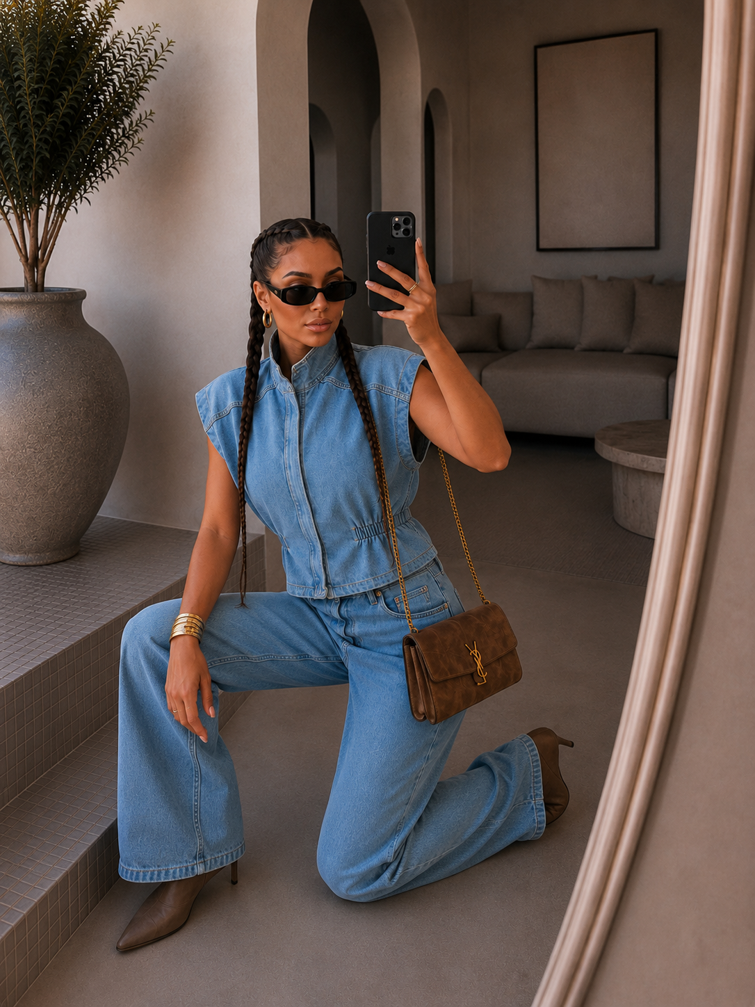 Completo Denim Urban Chic