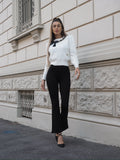 Pantalone a zampa nero