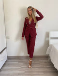 Completo doppio petto bordeaux