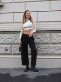 Maglioncino bianco con choker