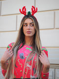 Cerchietto renna cappellino