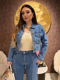 Completo Denim Queen bottoni