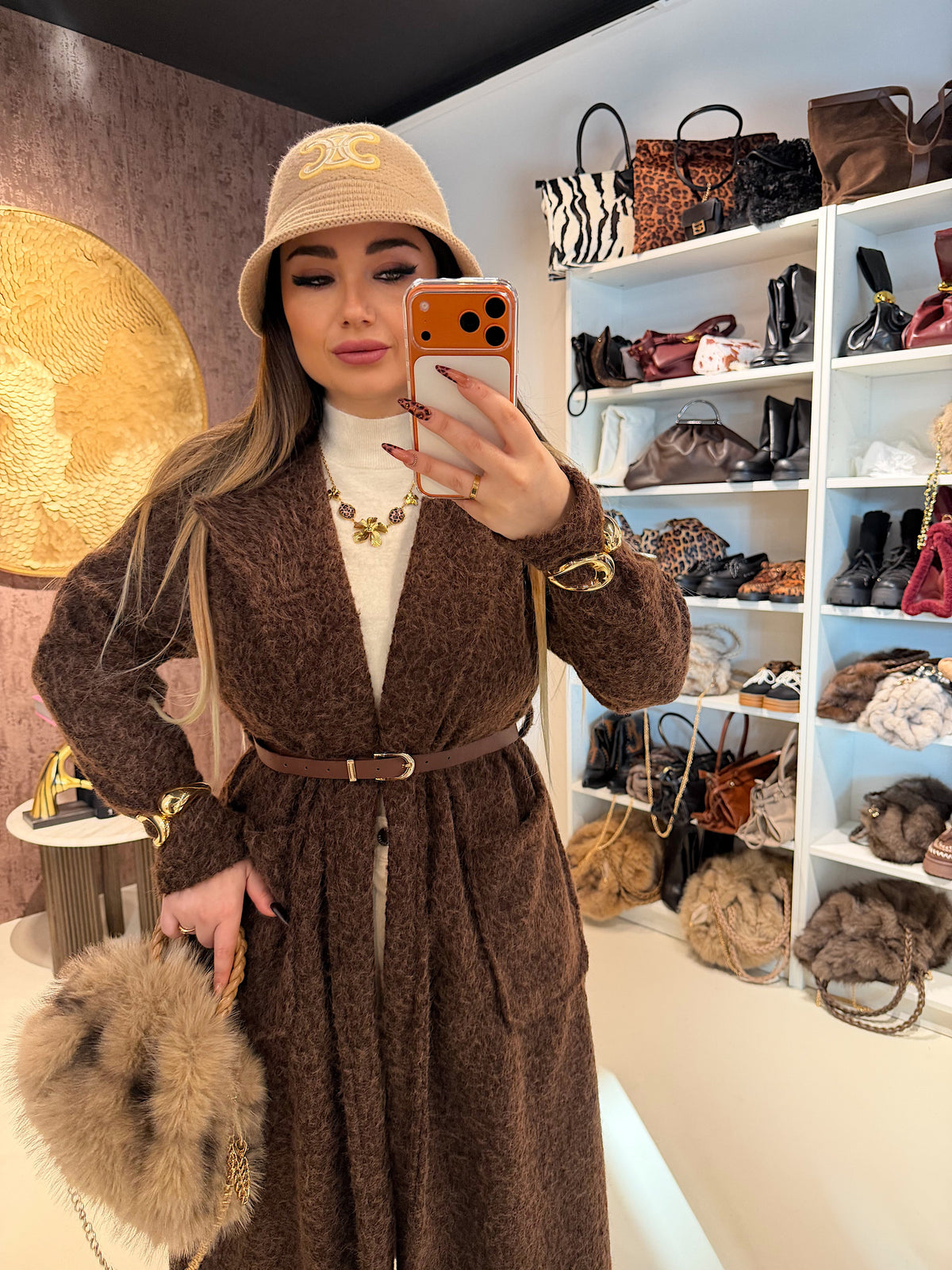 Cappotto con cinturina 2 colori
