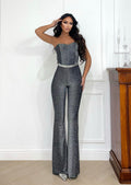 Tuta corsetto Silver lurex