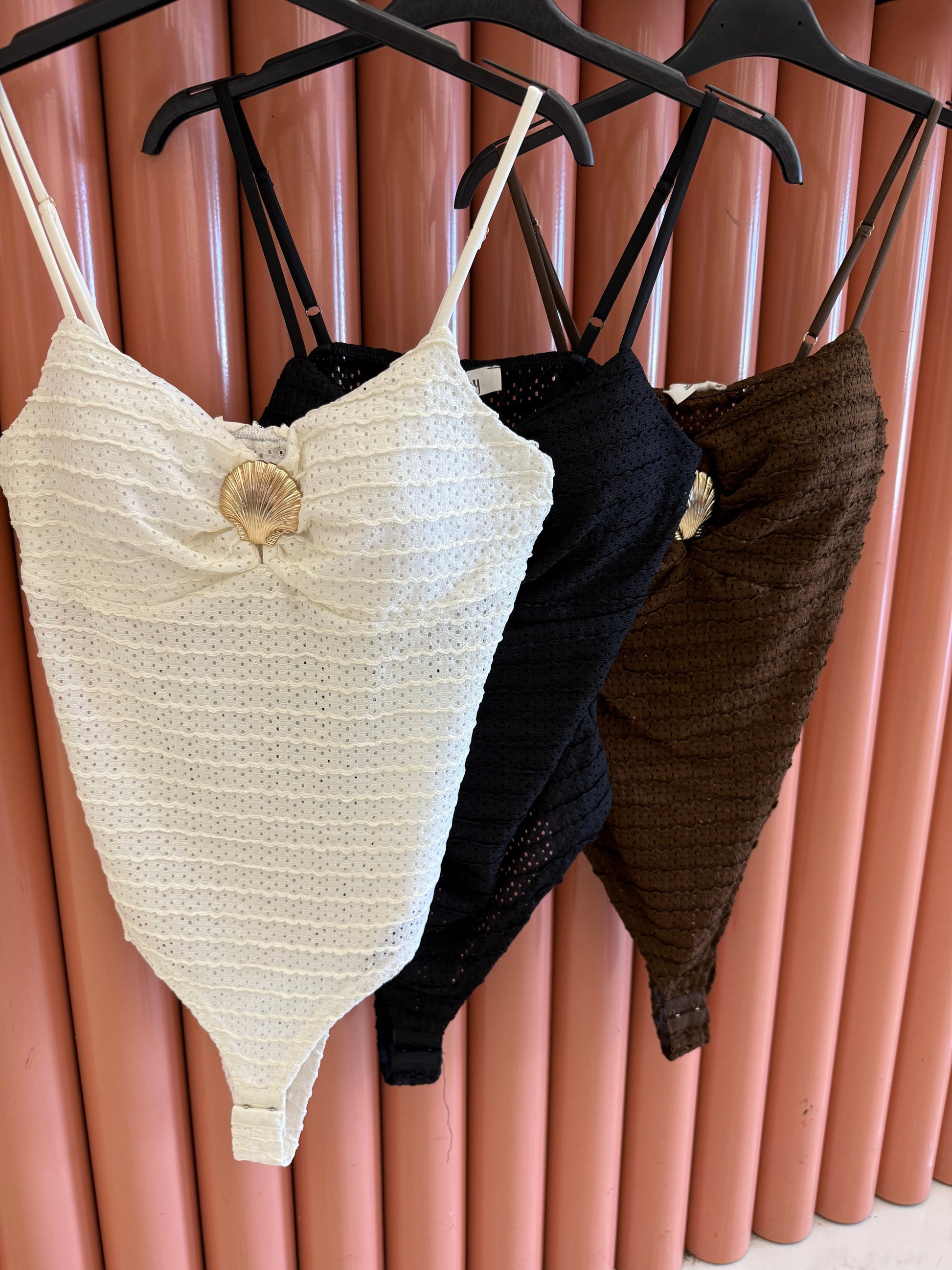 Body crochet con conchiglia