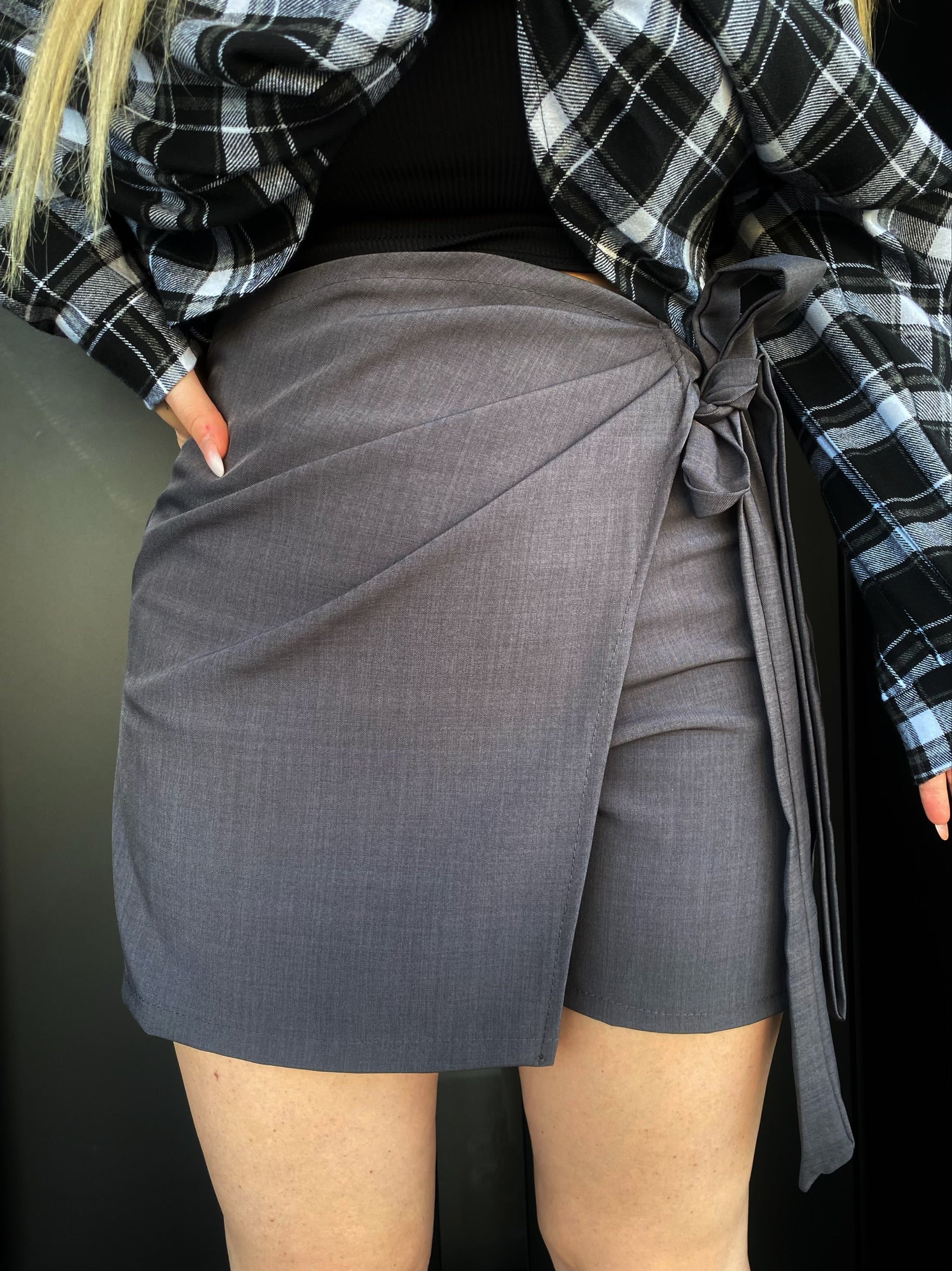 Gonna pantalone con fiocco