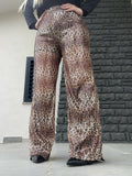 Pantalone maculato con paillettes