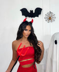 Cerchietto con corna rosse ( Diavolo Halloween)