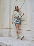 Bomber in  ecopelle beige