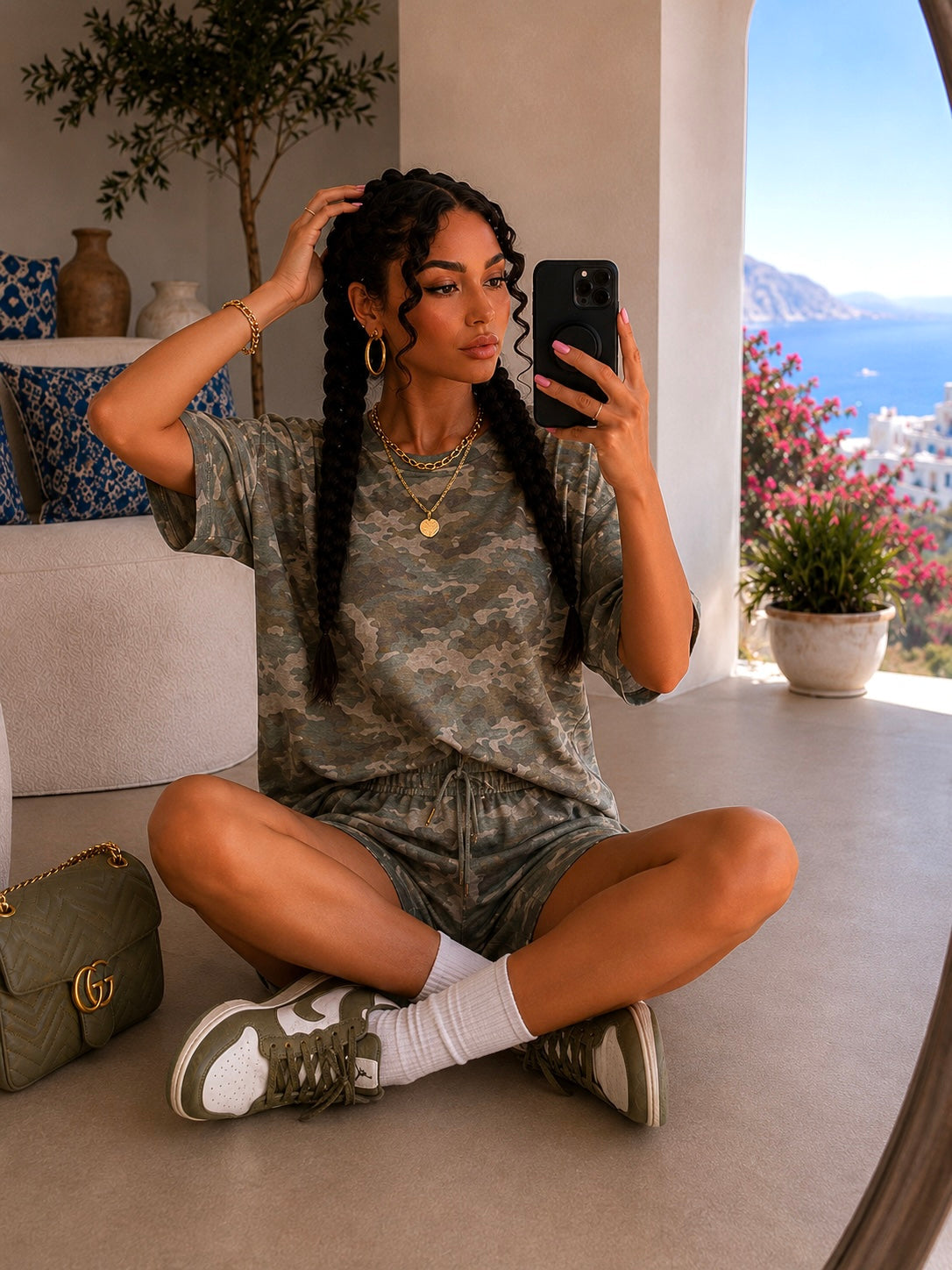 Completo Camouflage Urban Chic
