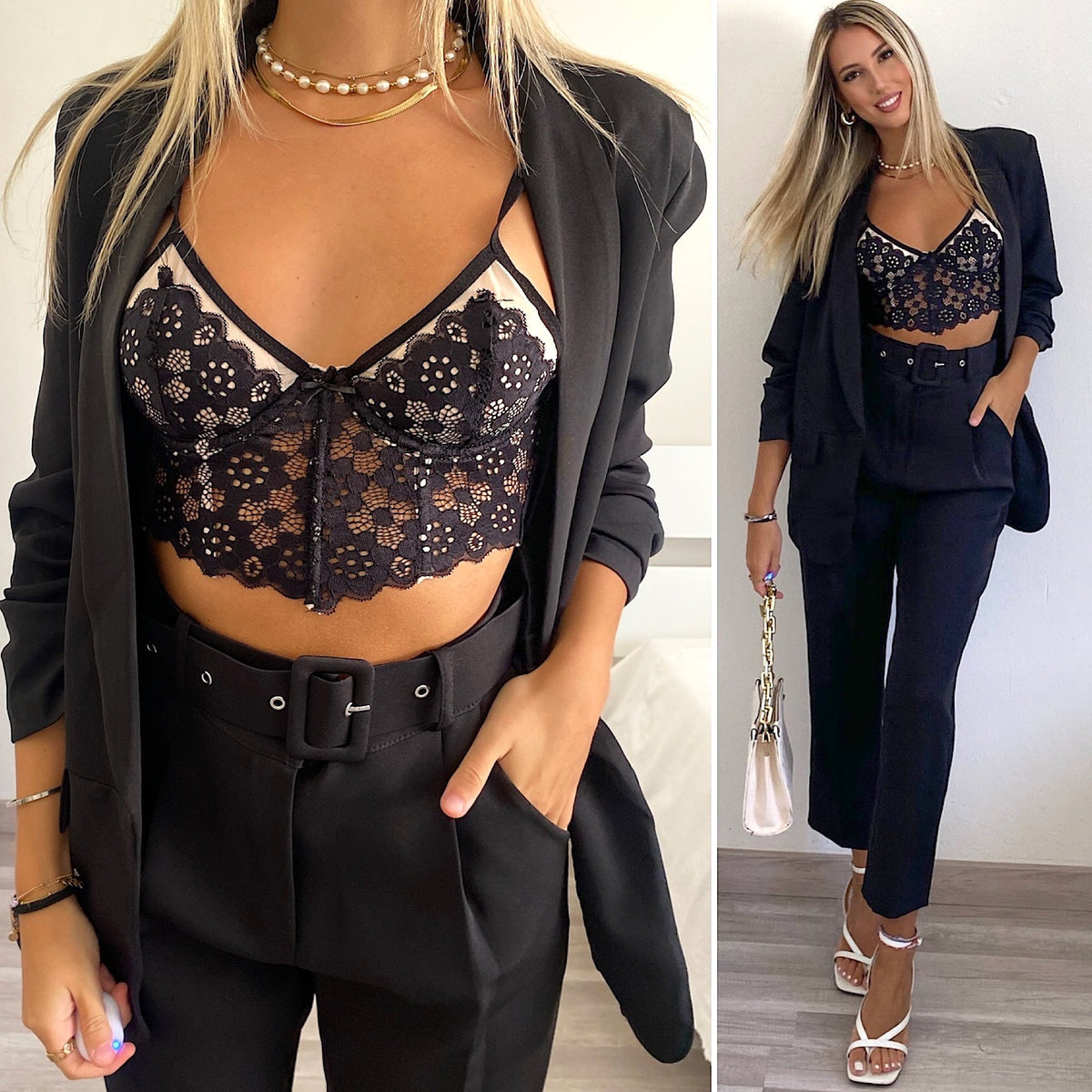 Completo giacca e pantalone nero