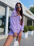 Set short più camicia lilla