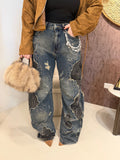 Jeans Ballon con Catenina