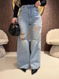 Jeans Sohoo Strappato con cinturina