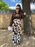 Pantalone effetto mucca