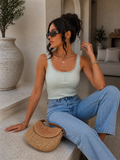 Top Lace Basic con bottoncini
