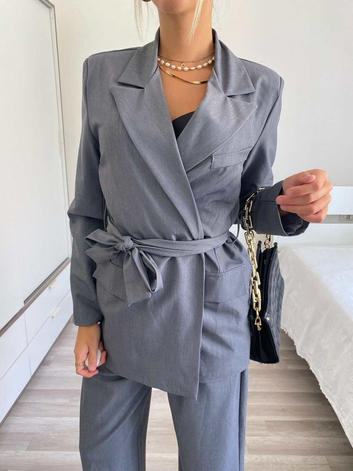 Tailleur grigio