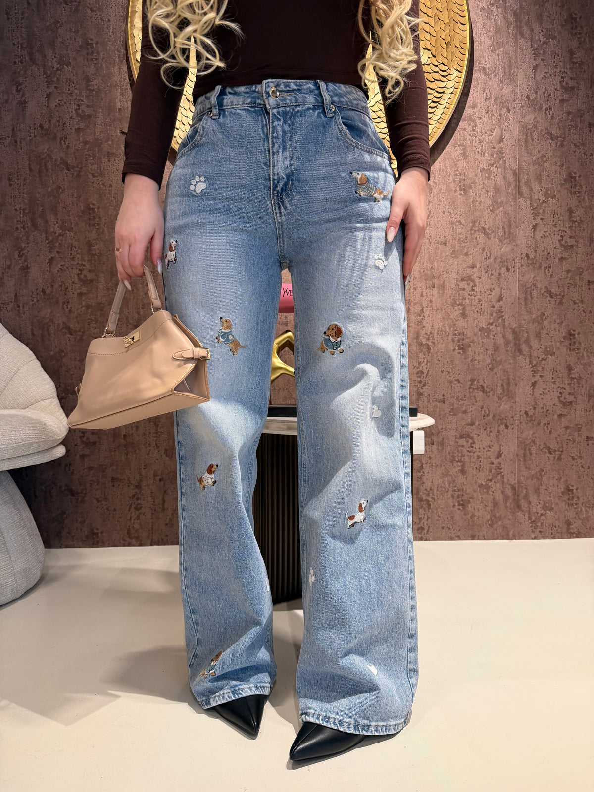 Jeans cute dog