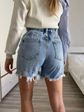 Short a caramella sfrangiato