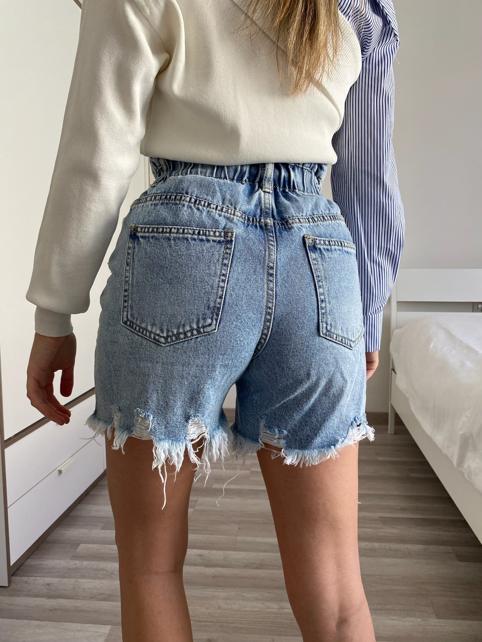 Short a caramella sfrangiato