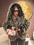Pelliccia Ecologica con Dettaglio Nero – Oversize Glam