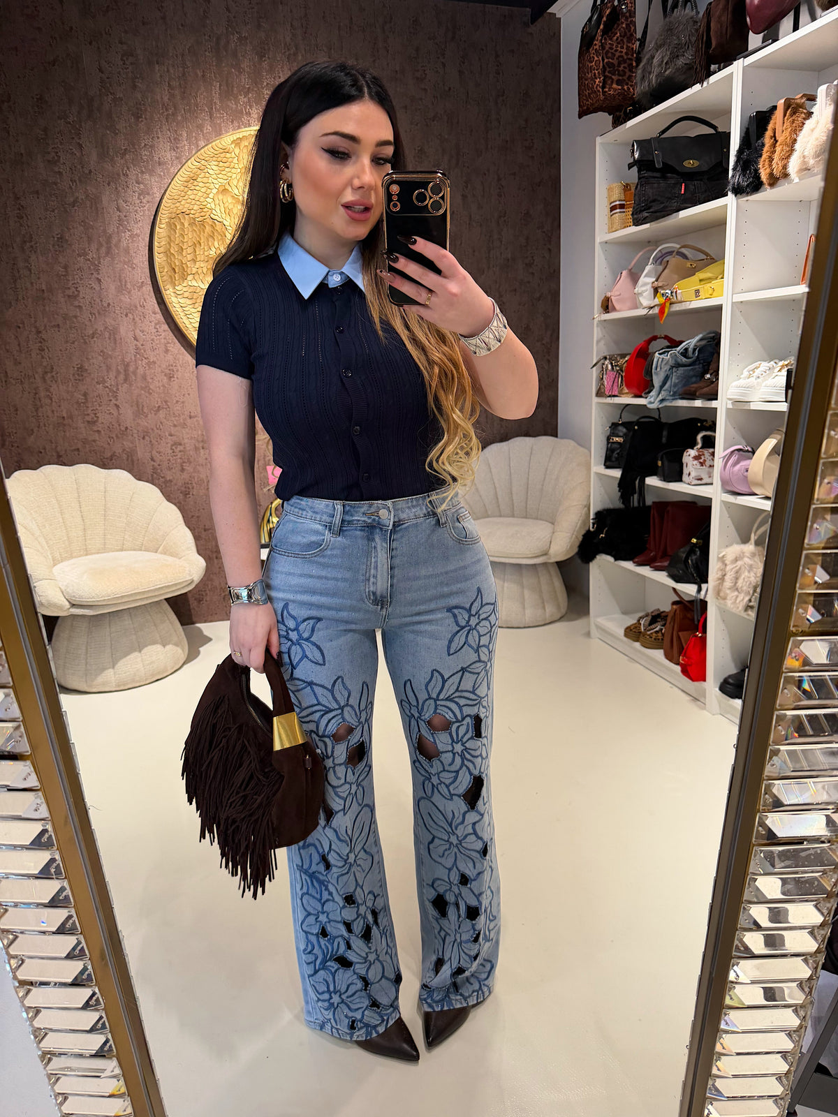 Jeans Bloom Lace