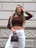 Maglioncino choco con choker
