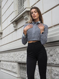 Pantalone vita alta nero
