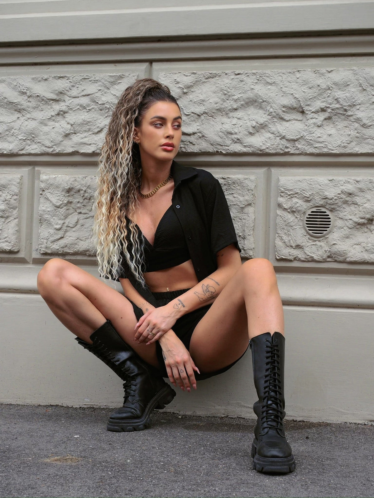Completo tre pezzi nero
