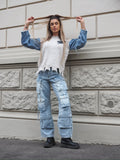 Cargo maxi con tasconi jeans