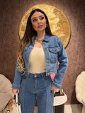 Completo Denim Queen bottoni