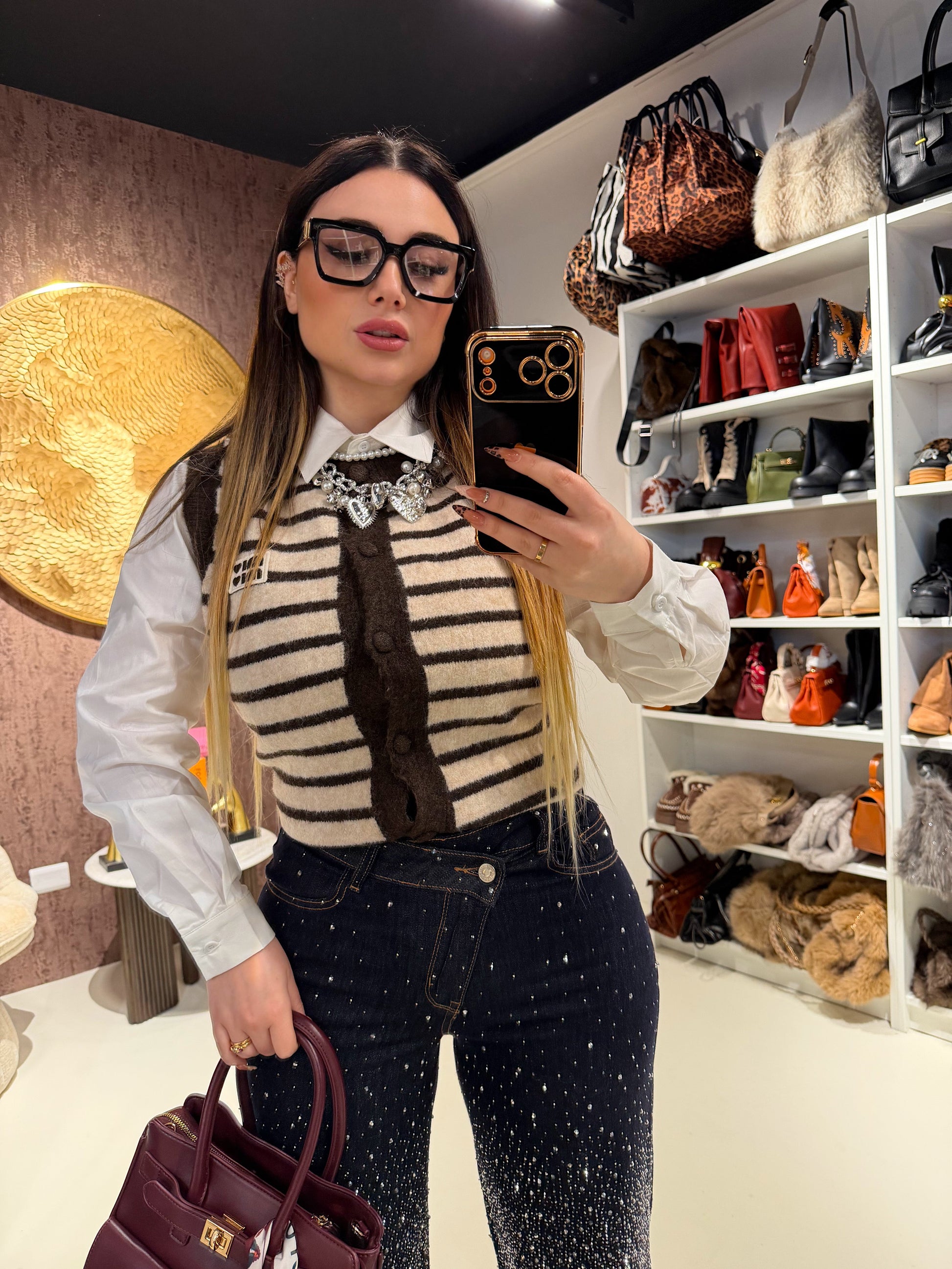 Gilet a righe