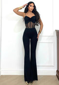 Tuta bustier nero