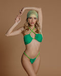 Bikini verde con cordoncino
