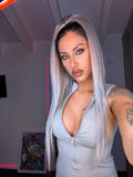 Tutina fitness celeste polvere