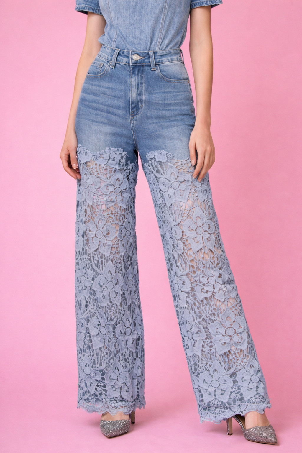 Jeans Bloom Lace