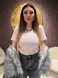 T-shirt Soft collo zig zag