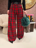 Pantalone scozzese gamba larga