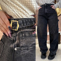 Jeans ballon con cintura